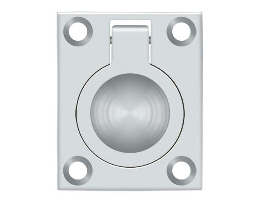 Deltana FRP175U26 Flush Ring Pull, Bright Chrome