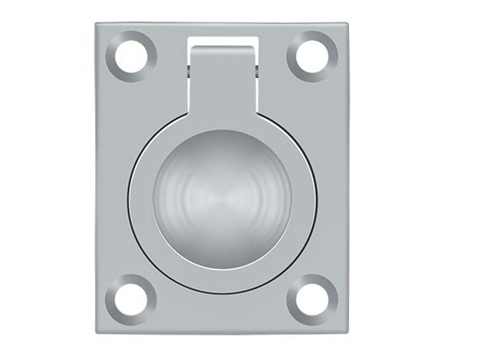 Deltana FRP175U26D Flush Ring Pull, Satin Chrome