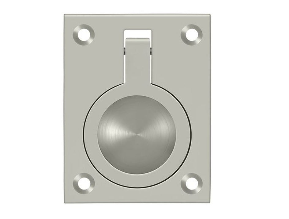 Deltana FRP25U15 Flush Ring Pull, Satin Nickel