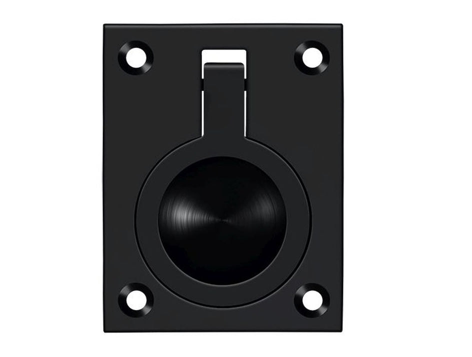 Deltana FRP25U19 Flush Ring Pull, Black