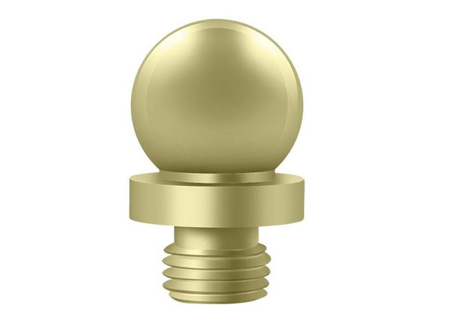 Deltana DSBT3-UNL Ball Tip, Unlacquered Bright Brass