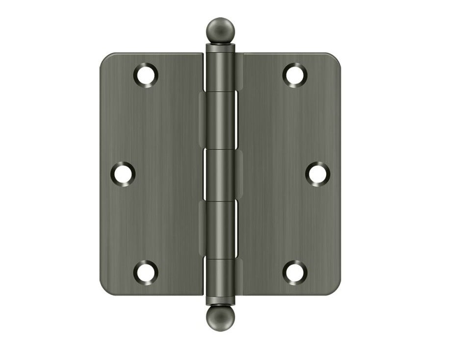 Deltana S35R415A-BT Radius Hinge, Antique Nickel