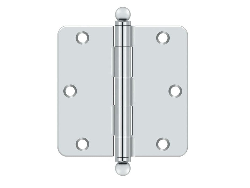 Deltana S35R426-BT Radius Hinge, Bright Chrome