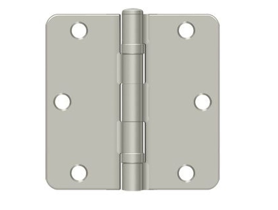 Deltana S35R4BB15 Radius Hinge, Satin Nickel
