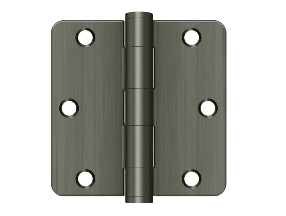 Deltana S35R4HD15A Radius Hinge, Antique Nickel