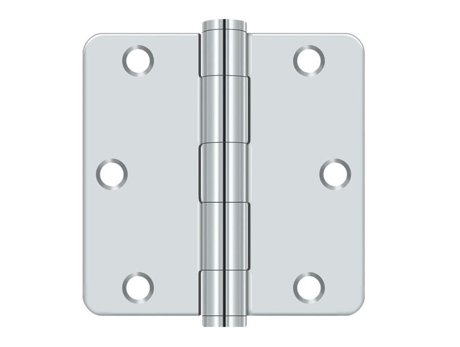 Deltana S35R4HD26 Radius Hinge, Bright Chrome