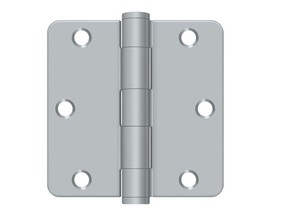 Deltana S35R4HD26D Radius Hinge, Satin Chrome