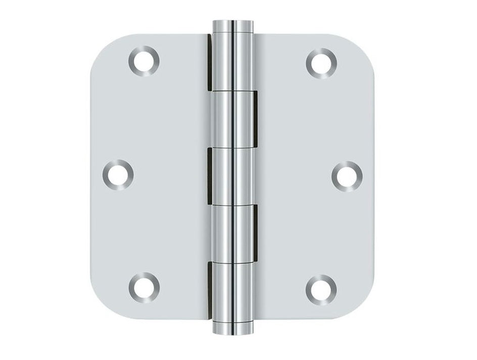 Deltana DSB35R526-R Residential Radius Hinge, Bright Chrome