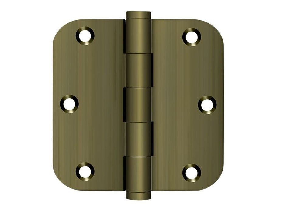 Deltana DSB35R55-R Residential Radius Hinge, Antique Brass