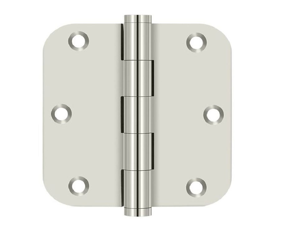Deltana DSB35R514 Radius Hinge, Bright Nickel