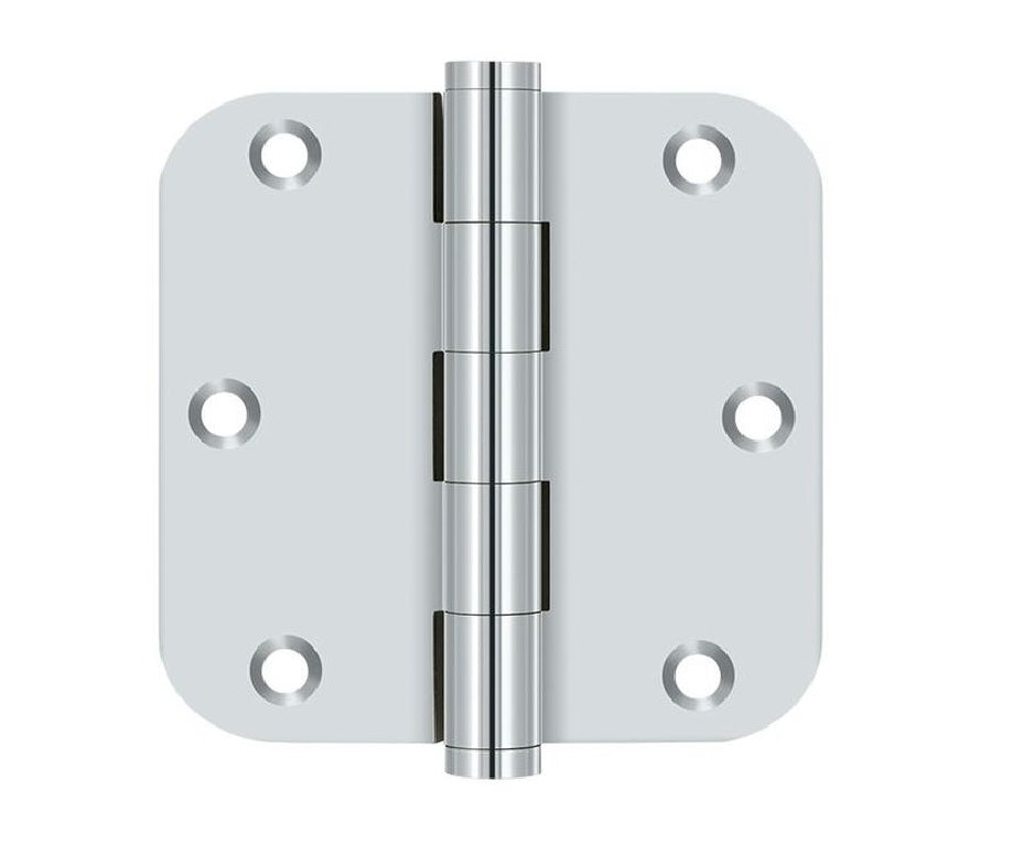 Deltana DSB35R526 Radius Hinge, Bright Chrome