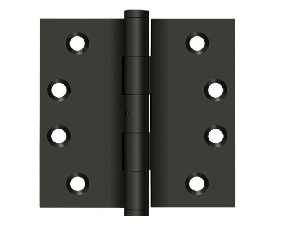 Deltana DSB410B Square Hinge, Oil Rubbed Bronze