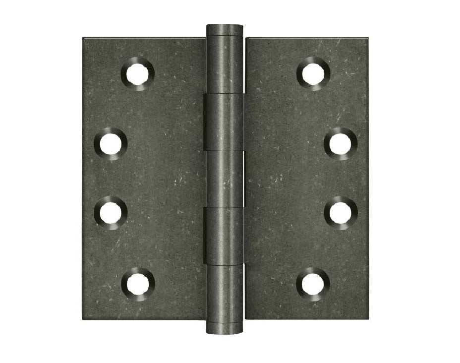 Deltana DSB410WM Square Hinge, White Bronze Medium