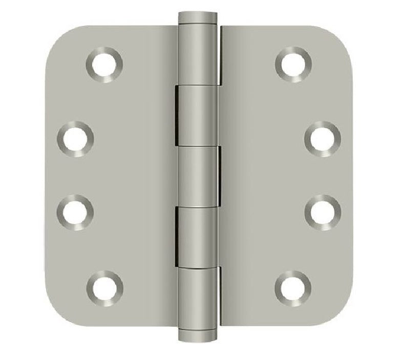 Deltana DSB4R515-R Residential Radius Hinge, Satin Nickel