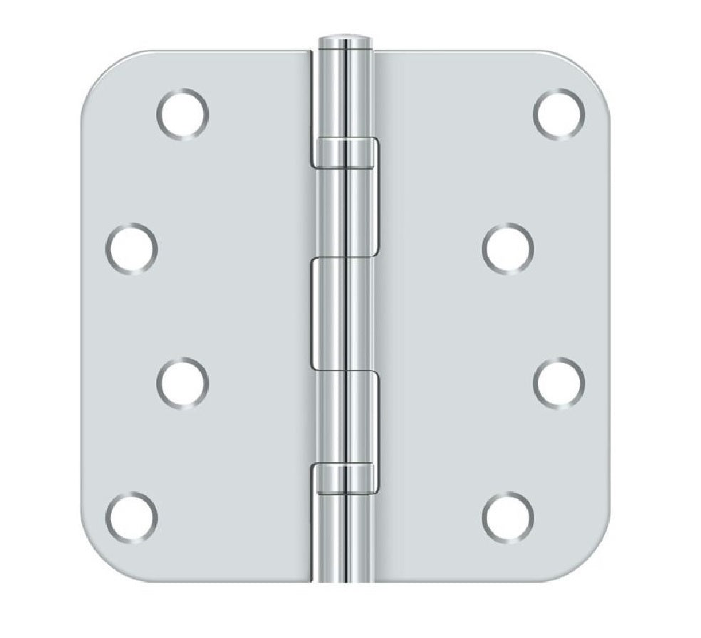 Deltana S44R5BB26 Radius Hinge, Bright Chrome