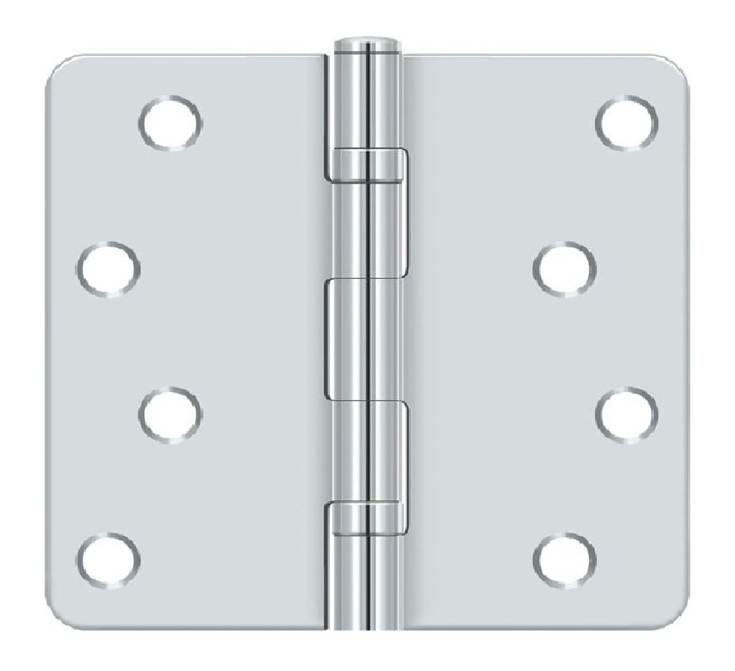 Deltana S44R4BB26 Radius Hinge, Bright Chrome