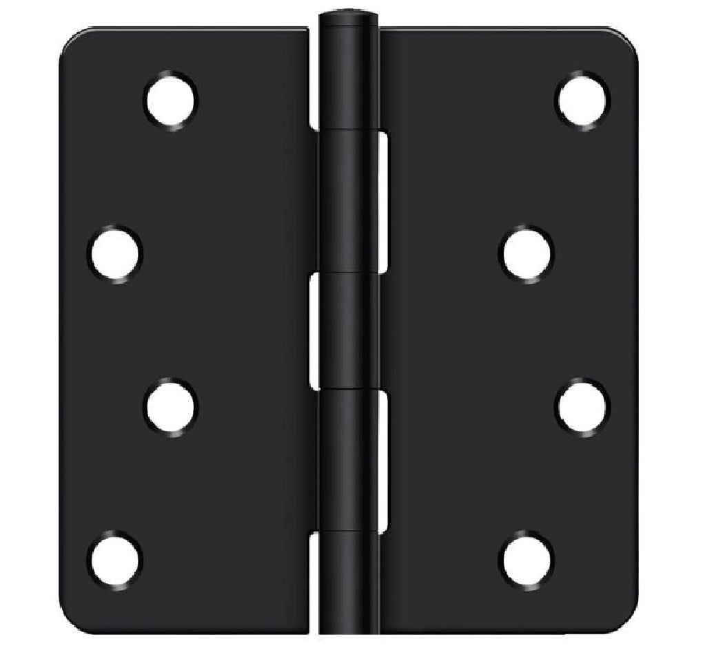 Deltana S44R41B Radius Door Hinge, Flat Black