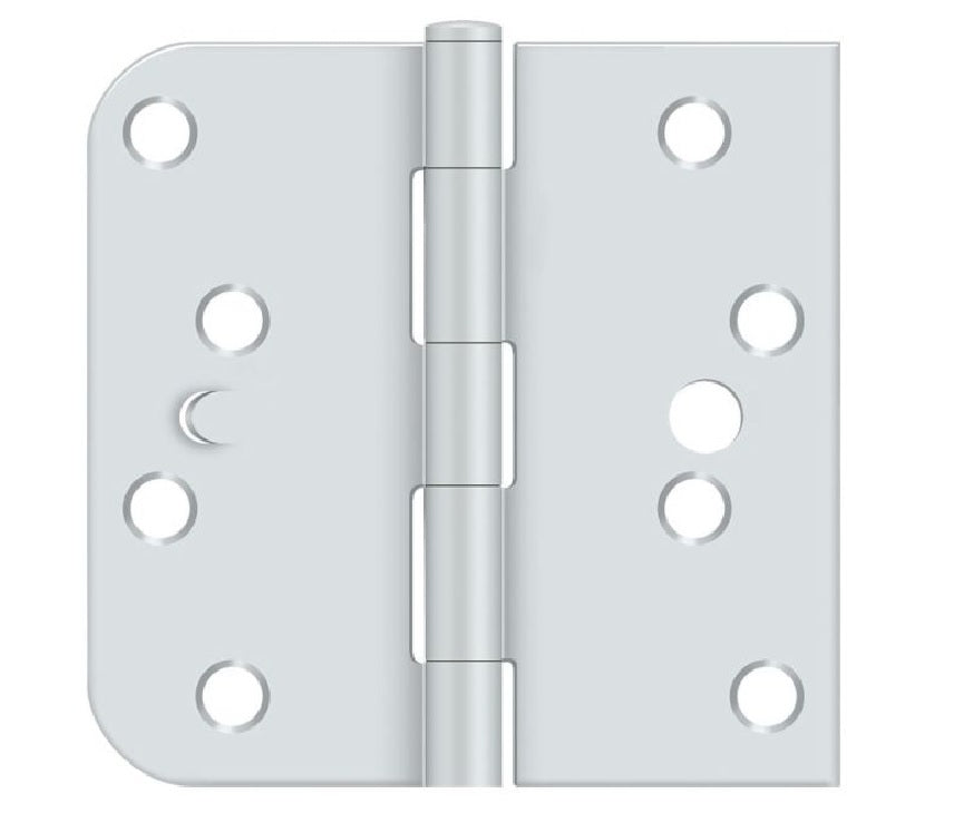 Deltana S44058TTUSPW-LH SQ Door Hinge, White