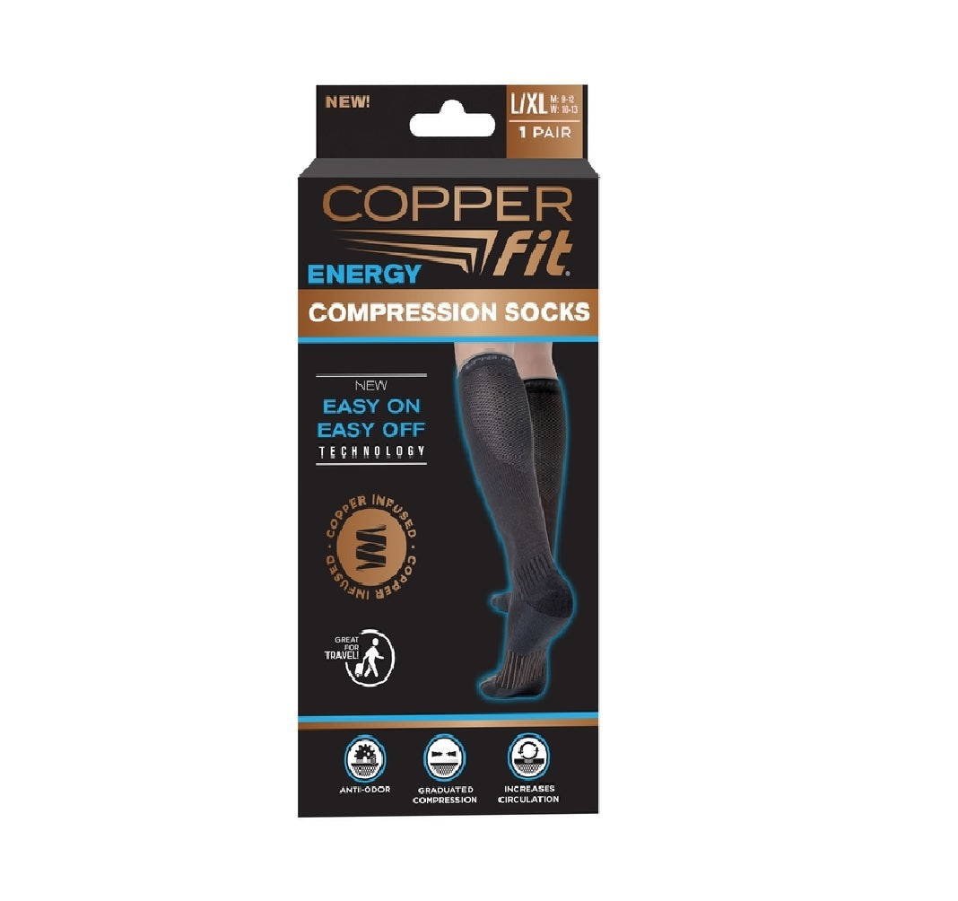 Copper Fit CF2CPSK1BLLXL  As Seen On Tv Compression Socks