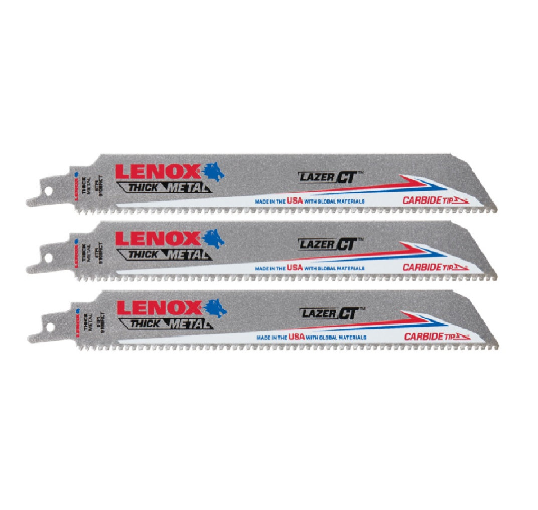 Lenox 2058829 8 TPI Carbide Tip Reciprocating Saw Blade