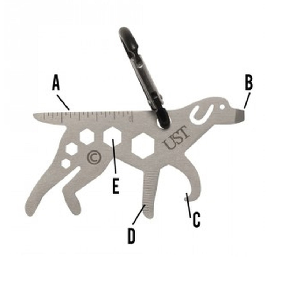 UST 20-02756 Tool A Long Dog Multi-Tool, Silver