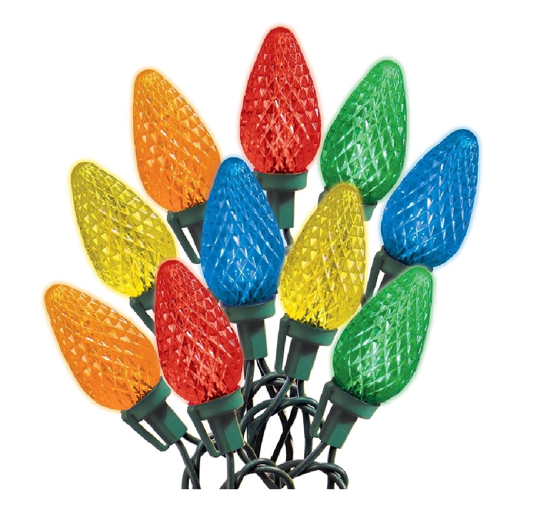 Celebrations 44621-71 StayLit C9 Christmas Light Set, Multicolor