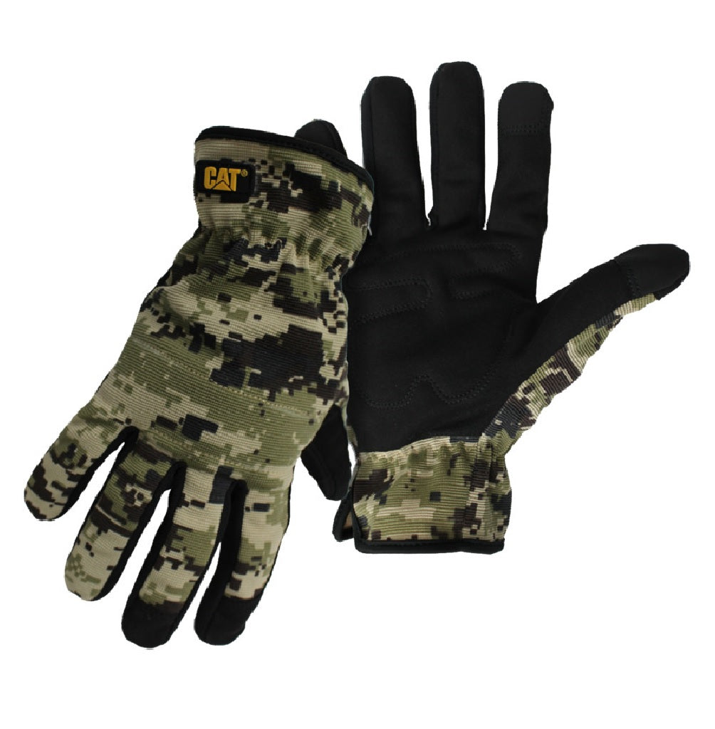 Cat CAT0122702X Digital Camo Padded Palm Utility Gloves