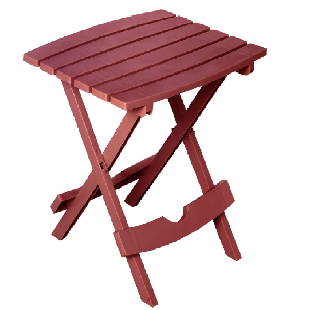 Adams 8510-95-3734 Quik-Fold Side Table, Merlot