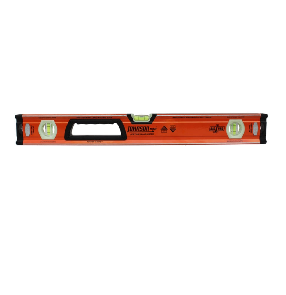 Johnson Level 9950-2400 Heavy Duty Aluminum Box Level, 24"