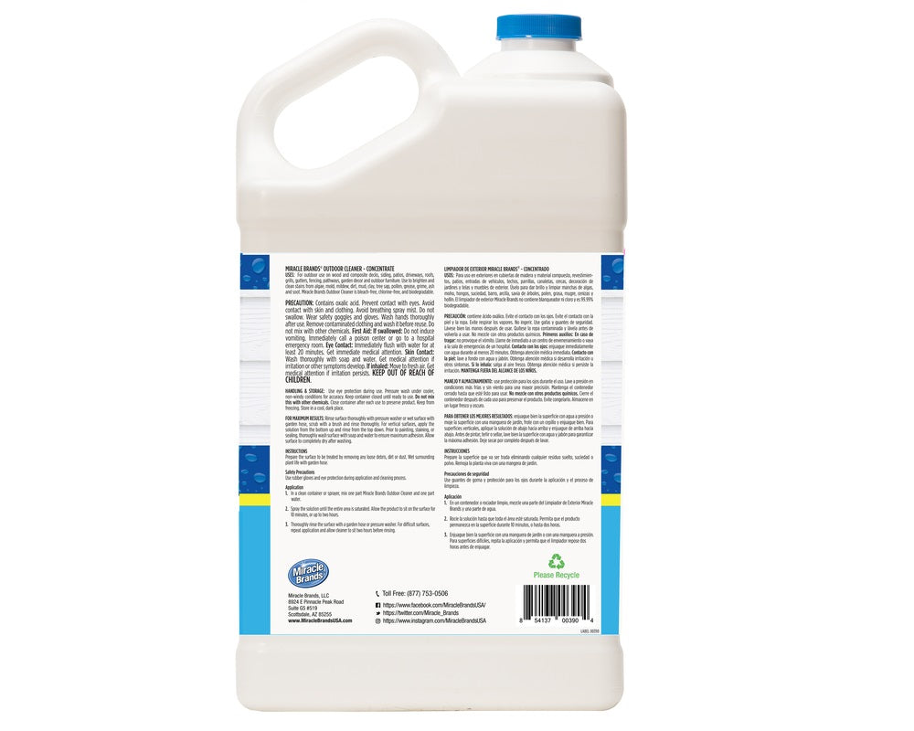 Miracle 3904 Outdoor Cleaner Mold and Mildew, 1.3 gal.