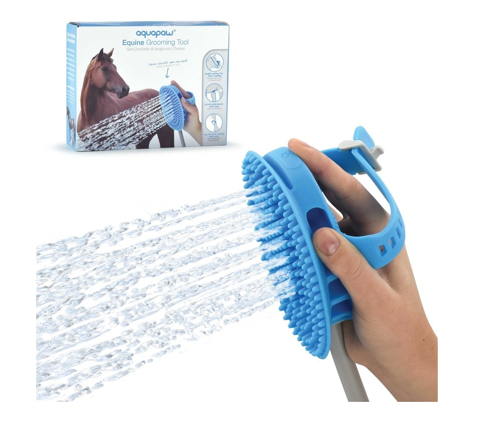 Aquapaw AP.150 Horse Grooming Brush, Blue