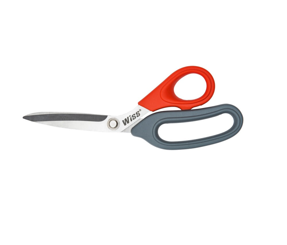 Wiss CW812S All Purpose Scissors, 8-1 x 2", Gray-Red