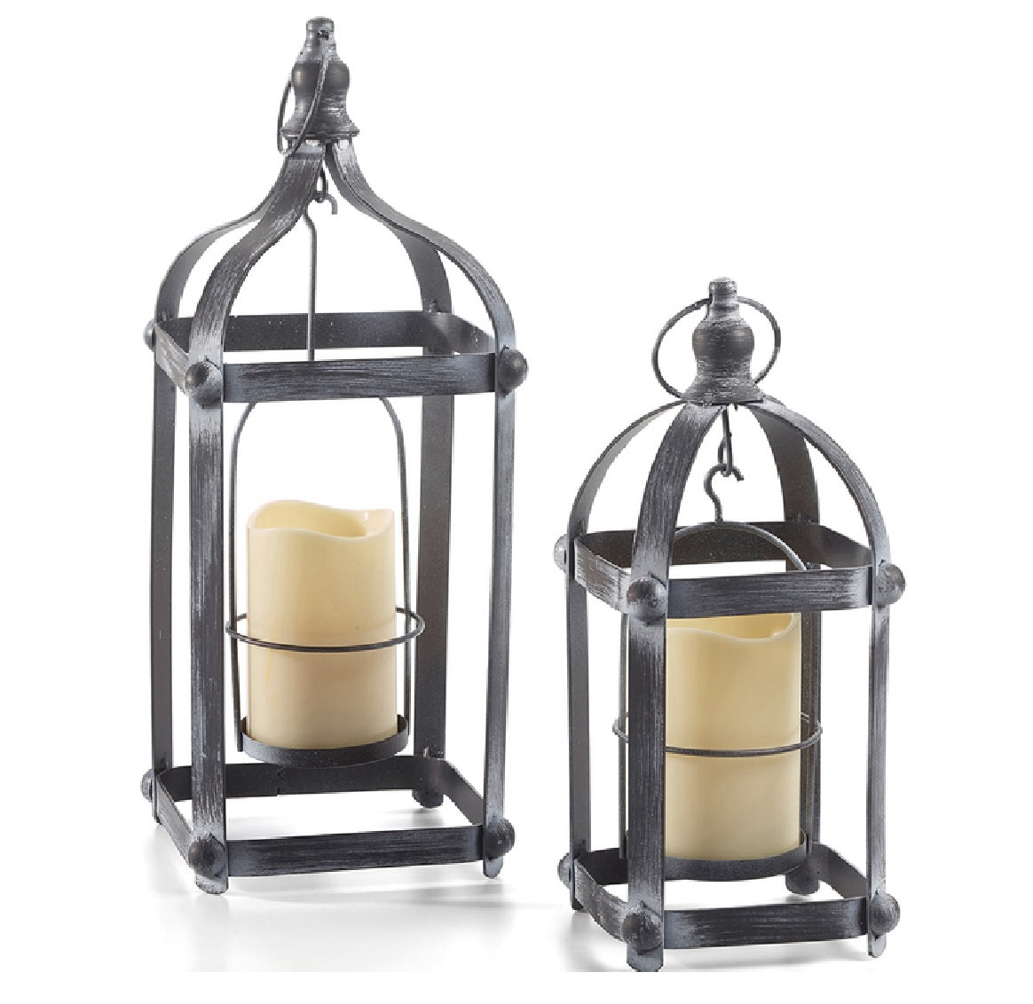 Smart Solar 84127-LC Bradford Candle Solar Lantern, Black