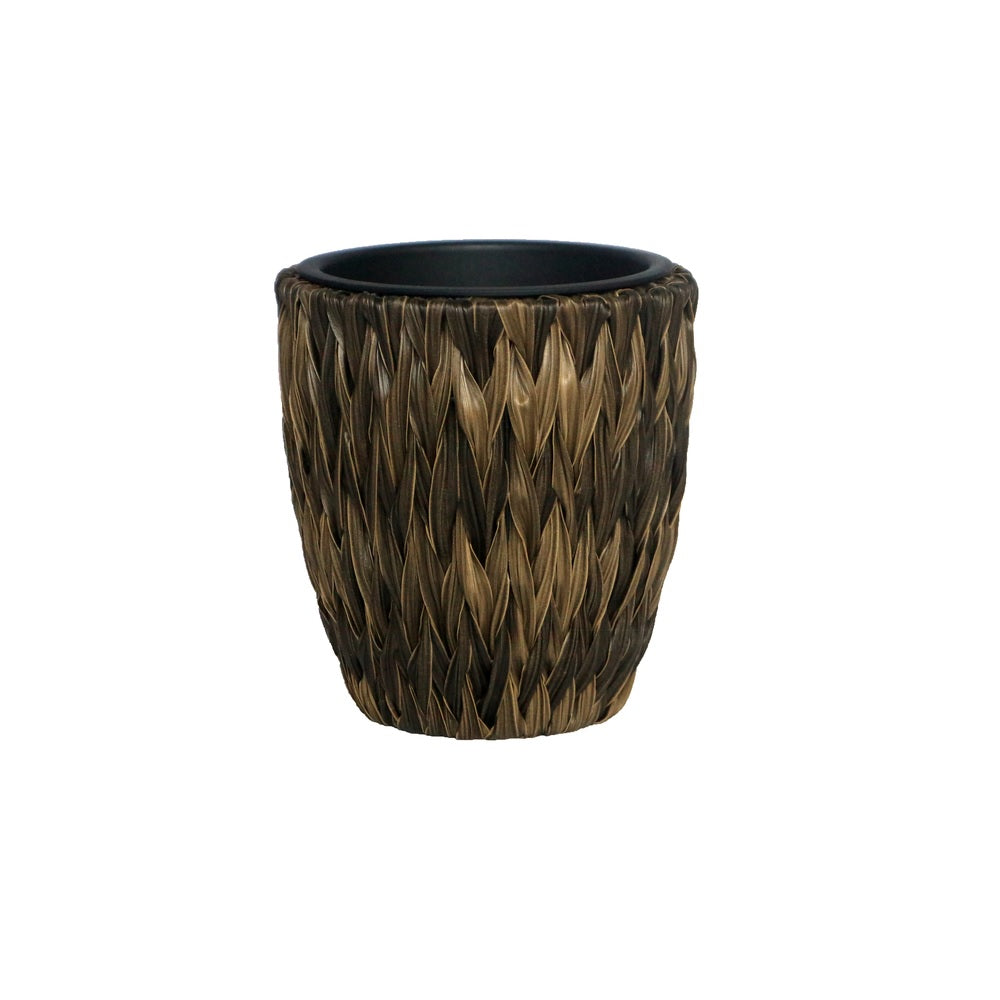 Infinity 21566A-S Twisted Banana Leaf Planter, Brown