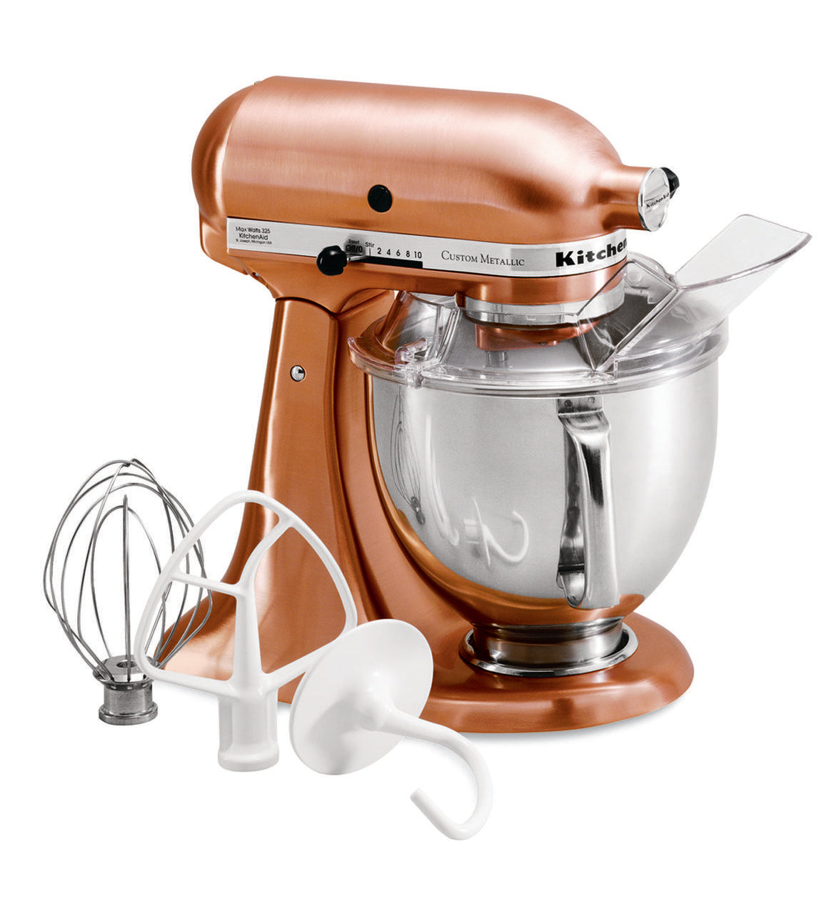 KitchenAid KSM152 Custom Metallic Series Tilt -Head Stand Mixer, 5-Qt., Satin Copper