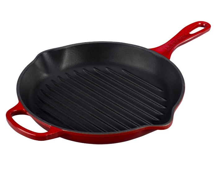 Signature Cast Iron Round Skillet Grill, 10.25" on sale, professional