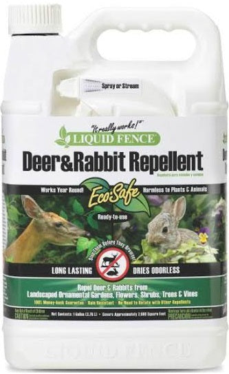 Liquid Fence HG-70109 Deer and Rabbit Repellent, 1 Gallon