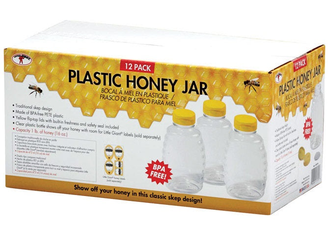 Little Giant SKEP16 Squeezable Honey Jar, 16 Oz