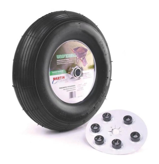 Martin Wheel 406TTRIB32 Pneumatic Wheelbarrow Wheel, 13" — LIfe and Home