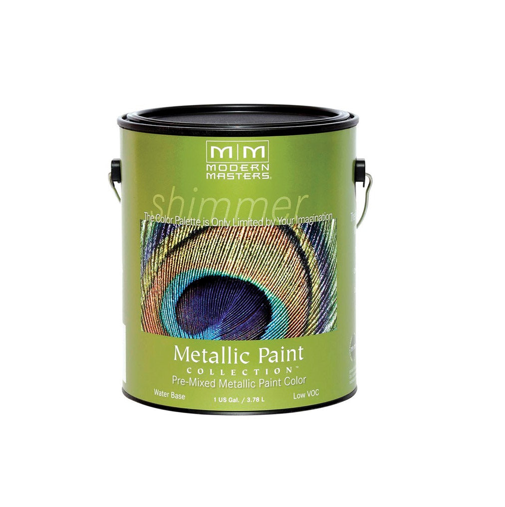 Modern Masters ME705GAL Oyster Water-Based Metallic Paint, 1 Gallon