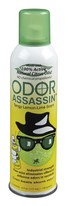 Odor Assassin 124949 Odor Control Spray, Tangy Lemon-Lime, 6 Oz