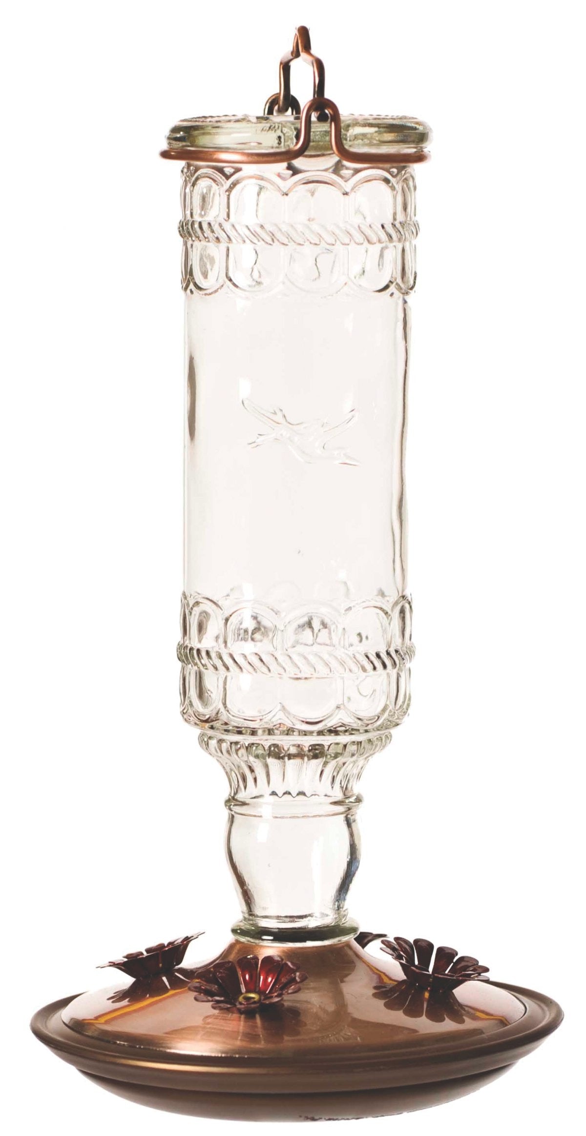 Perky Pet 8107-2 Antique Bottle Hummingbird Feeder, 10 Oz, Glass