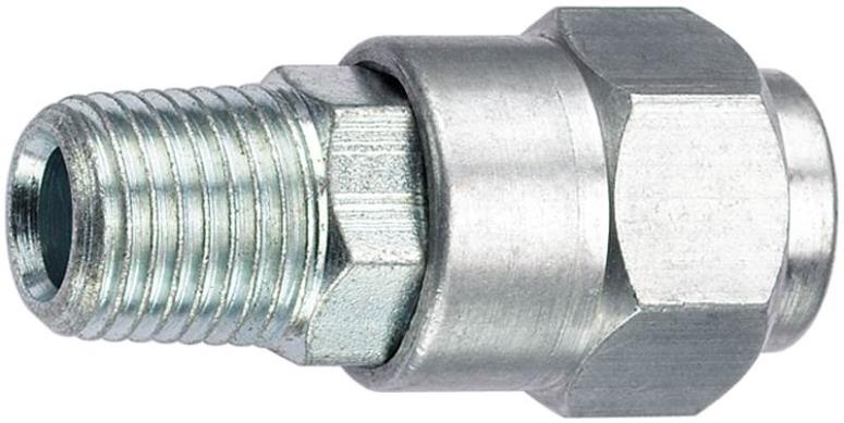 Plews & Edelmann 22-163 Air Compressor Hose Fittings, 1/4" Thread NPT Male