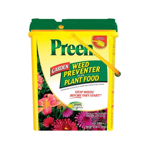 Preen Garden Weed Preventer Plus Plant Food - 16 Lb Covers 2,560 Sq Ft