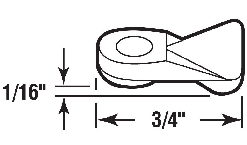 PrimeLine Storm Door Panel Clip, Flush with Screws, low price