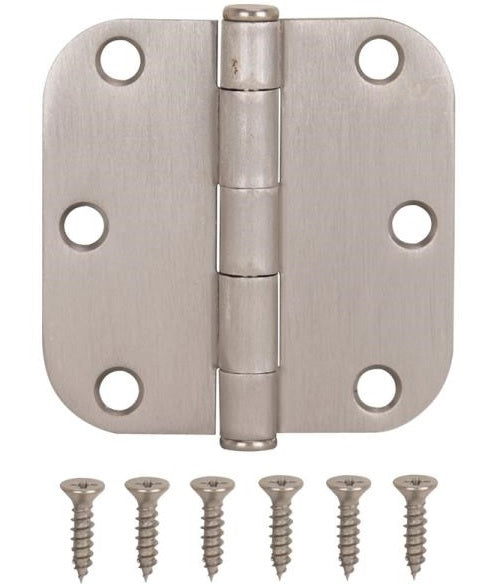 Prosource LR-702-PS Residential Door Hinge, 3" x 3", Satin Nickel