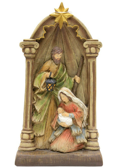 Puleo 173-4083X Christmas Holy Family Nativity Set, Resin, Multicolored, 14"