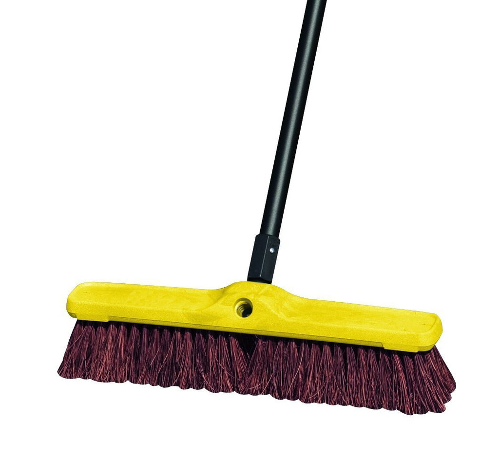 Heavy Duty Floor Sweep, 18" OAL, Polypropylene, shop cleaning tools