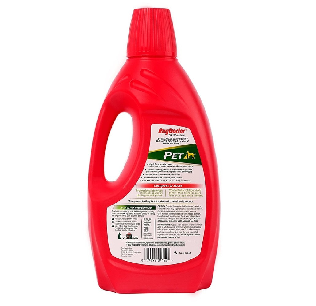 Rug Doctor 074999041221 Pet Formula Carpet Cleaner, 64 Oz