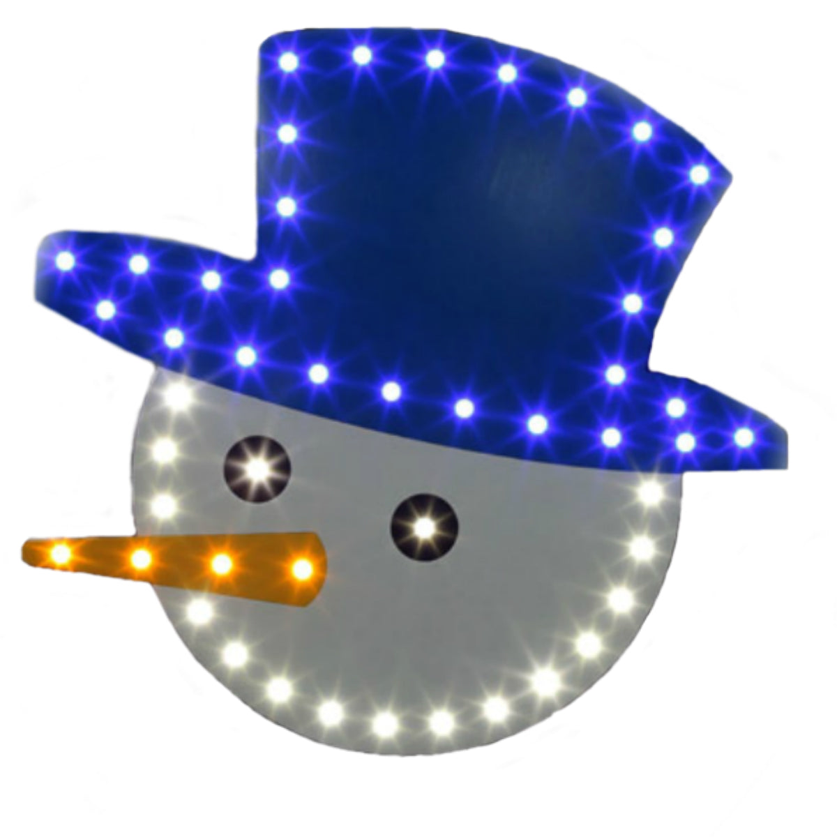 Santa's Best 7404019UAC Snowman Face LED Christmas Decoration, 14.5"